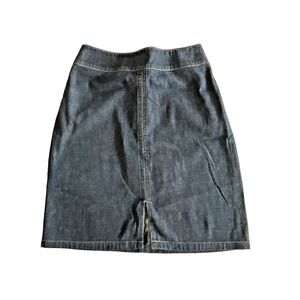 Ann Taylor‎ Denim Jean Mini Skirt Business Casual 90s Y2K Cotton Women Size 2